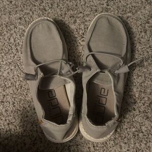 Hey Dude Kids Light Gray Moccasins